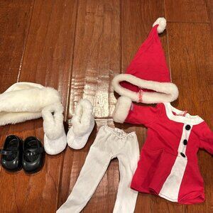 American Girl 18'' Doll Santa's Helper Dress Hat Christmas Just Like You Retired